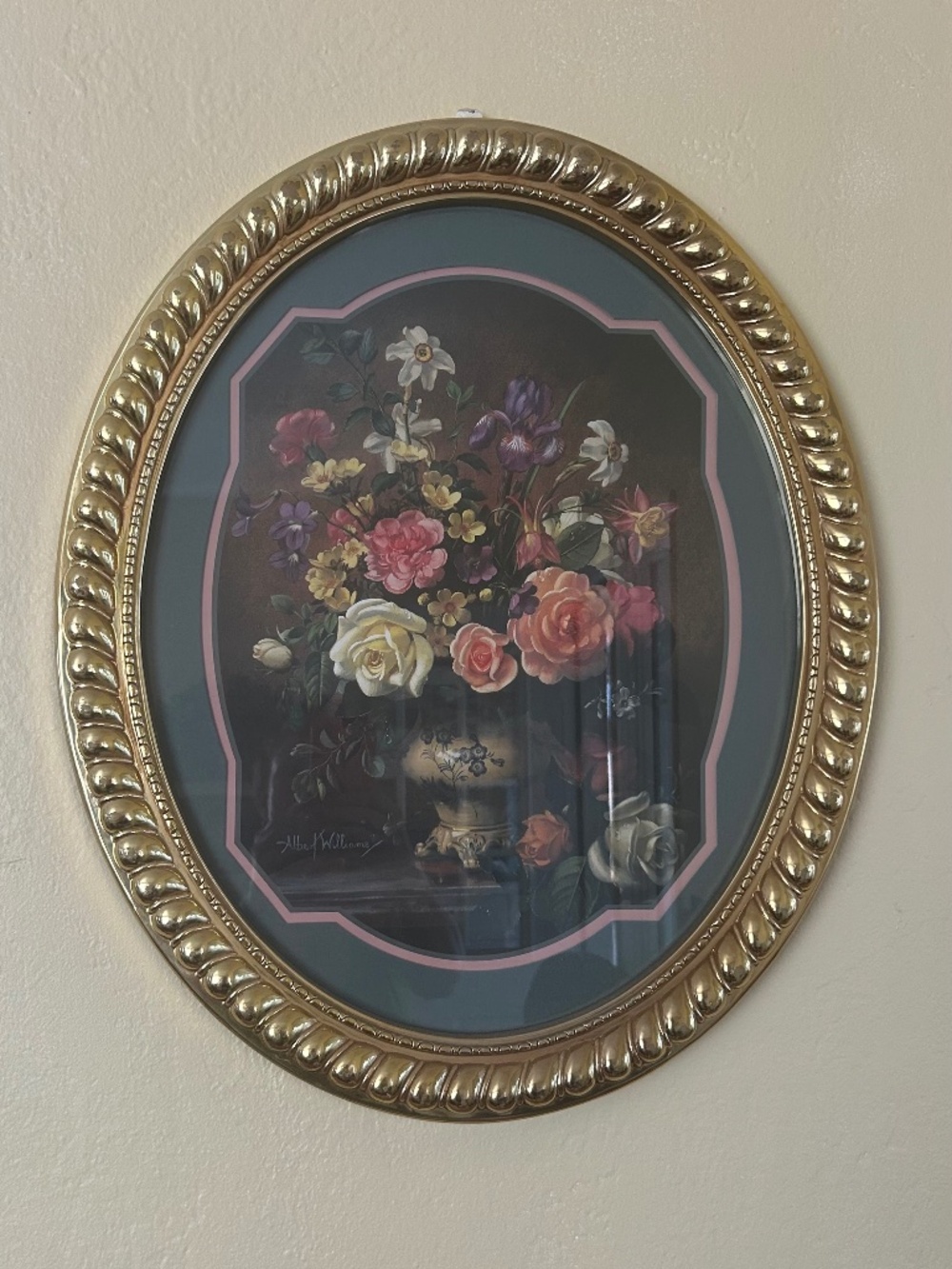 Vintage Floral Print by Albert Williams